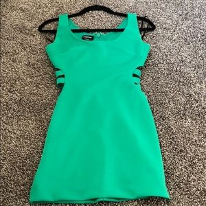 Emerald green dress